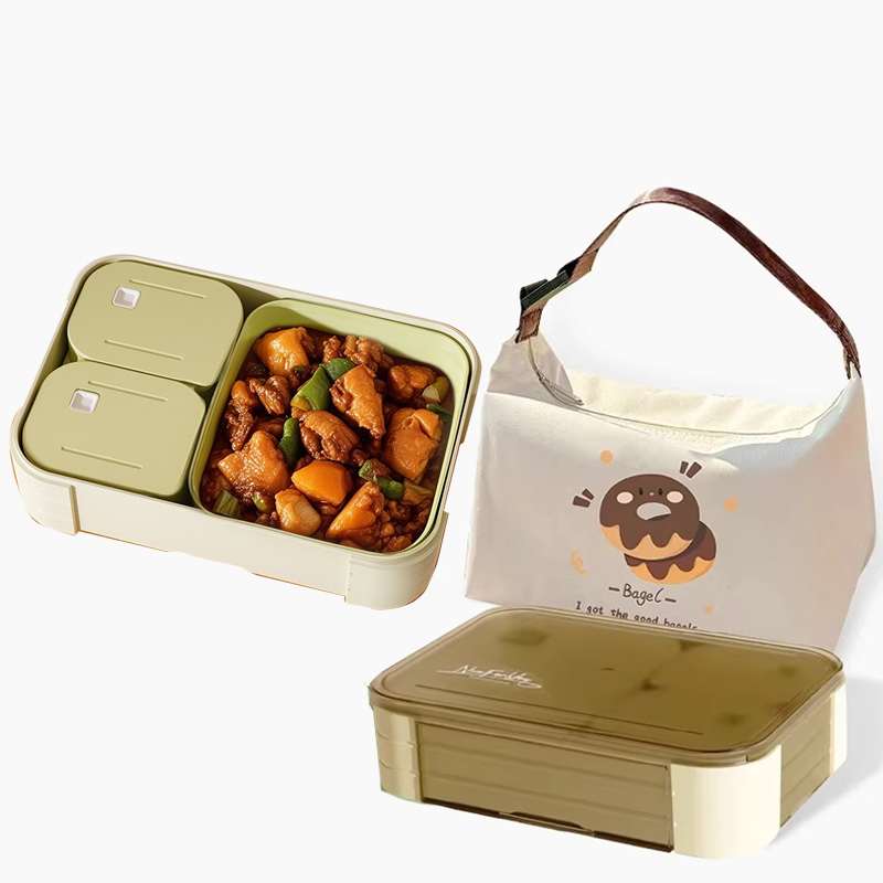 Meal Prep Or Prep Meal - 多区画弁当箱セット、漏れ防止、環境に優しく、食事準備、仕事、学校のランチに最適、スタイリッシュ