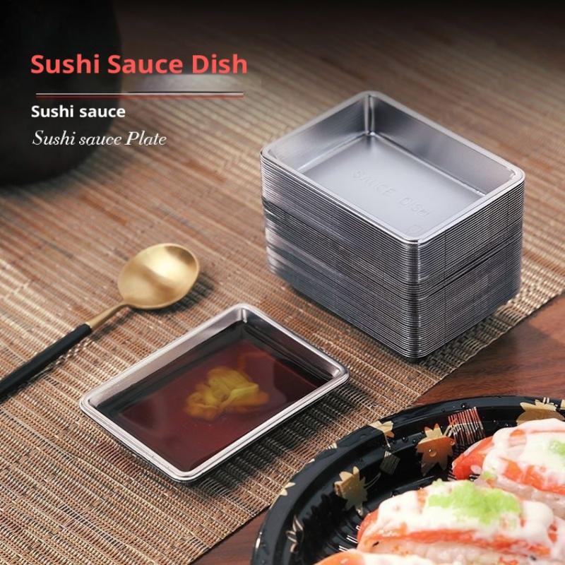 100 個使い捨てソース皿寿司調味料トレイプラスチックマスタ - Sauce Dipping Cup のレビューと価格