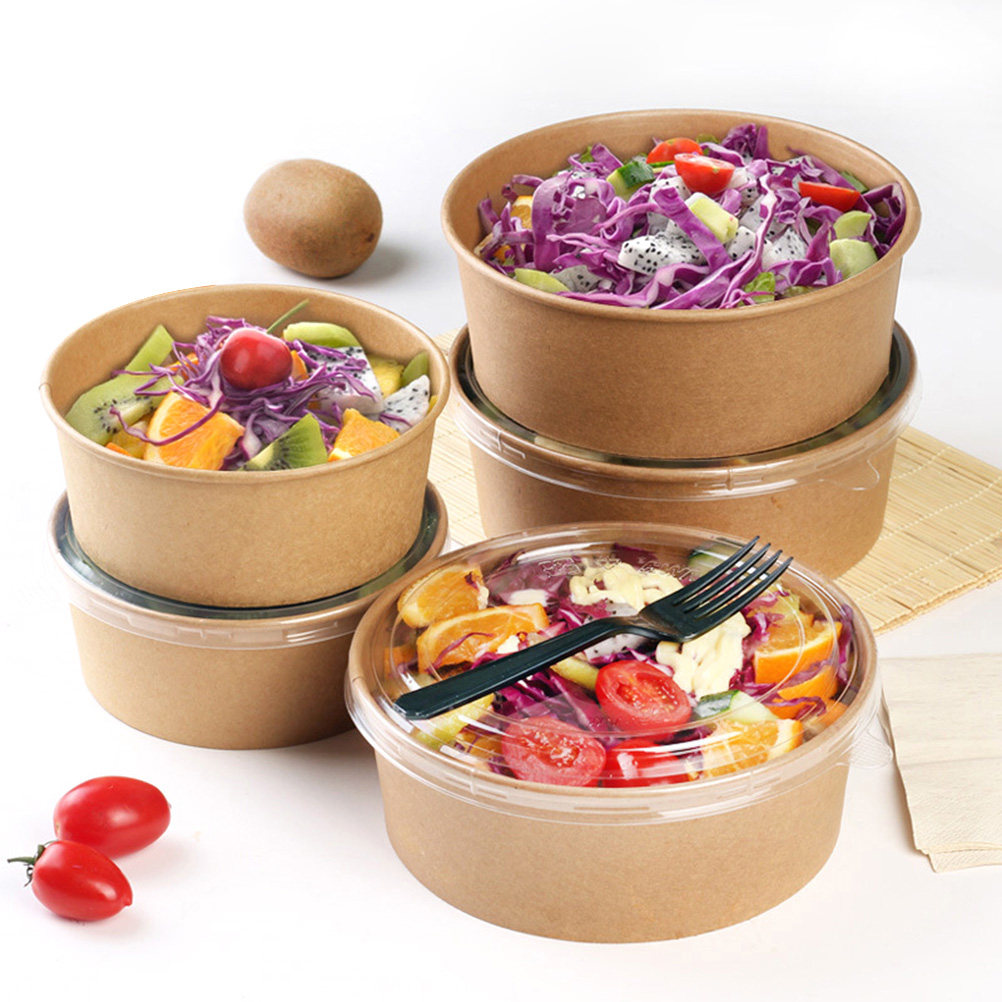 20個入り、クラフト紙製のボウル。食事の準備や食品の保存に。 - Meal Prep Bowl のレビューと価格